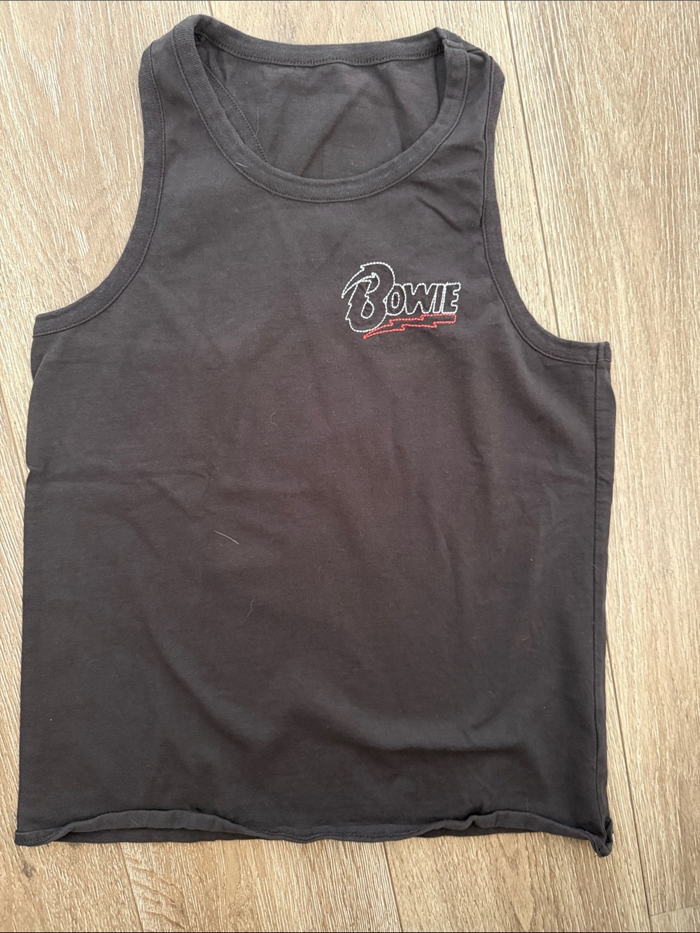 Chaser Black Bowie Embroidered Tank